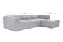 Atelier Del Sofa Sofá Esquinero Gris Lino 297 cm x 190 cm